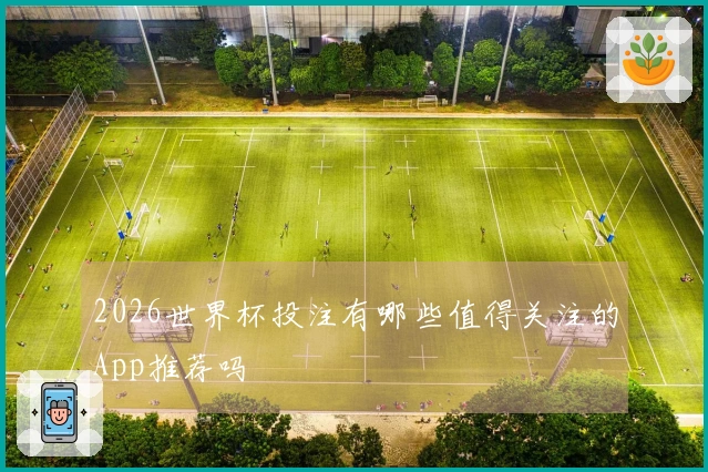 2026世界杯投注有哪些值得关注的App推荐吗